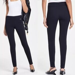 INC NEW Women 8 Black Tummy Control Mid Rise Professional Skinny Trouser Pants‎